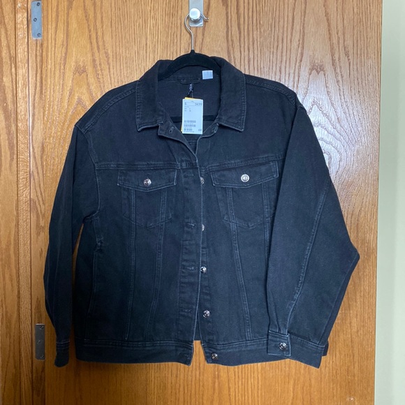 Black Denim Jacket - New With Tags - Picture 1 of 4